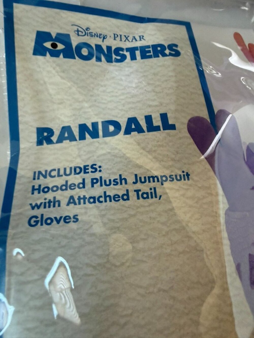 Disney Pixar Randall Adult L/XL Monsters Inc Halloween Costume Purple Spirit - Picture 3 of 12